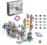 Mamido Set de construcție magnetic cu pistă de bile 226 piese MT1586 Jucarii de constructii magnetice