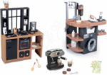 Smoby Set spălătorie cu mașină de spălat și bucătărie cu aparat de cafea Rowenta Wash&Clean Laundry Smoby cu sunete și aspirator electronic (SM330327-4)