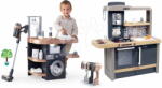 Smoby Set spălătorie cu mașină de spălat și bucătărie electronică Rowenta Wash&Clean Laundry Smoby cu aspirator cu sunete și fier de călcat cu aburi (SM330327-2)