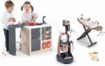 Smoby Set bucătărie insulă cărucior de curățenie Kitchen Island 360° Smoby și masă de călcat cu aspirator (SM312601-3) Bucatarie copii