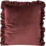 Eurofirany Díszpárnahuzat, VELVET 45x45, Bordó / Barna (387651)