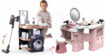 Smoby Set spălătorie cu mașină de spălat și măsuță cosmetică Rowenta Wash&Clean Laundry Smoby cu uscător de păr și aspirator electronic (SM330327-5)