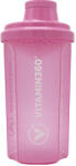VITAMIN360 Átlátszó Shaker 700 ml - Rózsaszín