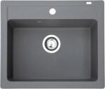 Metalac Chiuveta X Granit Quadro 60 grafit 600 x 500 mm, sifon 90 mm, granit (372984) Chiuveta