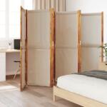 vidaXL Параван за стая, 6 панела, таупе, 420x180 cм (4003366)