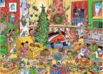Cobble Hill 44513 - DoodleTown - Catching Santa - 1000 db-os puzzle (44513)