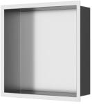 SAT Shower niche SAT Aurum brushed steel 33x33 cm SATAURN3030BS (BN-3030-BS)