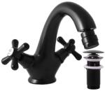 RAV SLEZÁK Bidé csaptelep RAV SLEZÁK Morava leeresztőszeleppel fekete matt MK143.0KCMAT (MK143.0KCMAT)