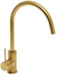 SAT Mosogató csaptelep SAT Aurum forgó karral csiszolt arany SATBAUR280BG (16357030131)
