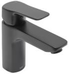 SAT Mosdó csaptelep SAT Cube Way leeresztőszelep nélkül fekete matt CU271MC (5213502C MATT BLACK)