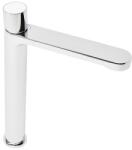 SAT Magas mosdó csaptelep SAT Fusion leeresztőszelep nélkül kar fehér üveg SATBSFU285BS (SATBSFU285BS)