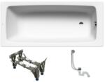 KALDEWEI Téglalap alakú kád Kaldewei Cayono 180x80 cm zománcozott acél bal és jobb is KWB751 (KWB751)