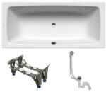 KALDEWEI Téglalap alakú kád Kaldewei Cayono Duo 180x80 cm zománcozott acél bal és jobb is KWB725 (KWB725)