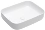 SAT Mosdó lapra SAT Infinitio 50x39 cm fehér színben matt felülettel csaptelep nyílás nélkül SATINF5039M (C163-78109MW)