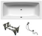 KALDEWEI Téglalap alakú kád Kaldewei Cayono Duo 170x75 cm zománcozott acél bal és jobb is KWB724N (KWB724N)