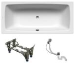 KALDEWEI Téglalap alakú kád Kaldewei Cayono Duo 180x80 cm zománcozott acél bal és jobb is KWB725N (KWB725N)