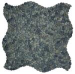 Mosavit Kőmozaik Mosavit Mini pebbles negro 30x30 cm matt PEBBLENE (MINI PEBBLE NEGRA)