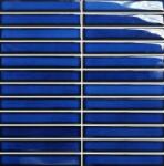 Premium Mosaic Kerámia mozaik Premium Mosaic Kit Kat deep blue 30x30 cm fényes MOSKK2DBL (MOSKK2DBL)