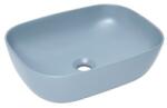 SAT Mosdó lapra SAT Infinitio 45, 5x32, 5 cm sötétkék mat túlfolyás nélkül SATINF4532DBLM (C136-78105MHL)