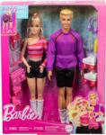 Mattel Set 2 papusi Barbie Fashionistas, 65th Anniversary, Barbie si Ken cu 6 accesorii, HXK90 Papusa Barbie