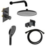 SAT Zuhanyrendszer SAT Evolution vakolat alatti résszel együtt fekete matt SATBSEVO215CSET1 (SATBSEVO215CSET1)