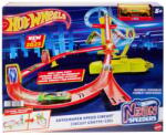 Mattel Set de joaca circuit cu masina, Hot Wheels, Neon Speeders, Skyscraper Speed Circuit Track, HPC07