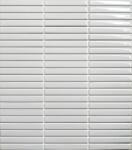 Premium Mosaic Kerámia mozaik Premium Mosaic Kit Kat white 28x31 cm fényes MOSKK3WHL (MOSKK3WHL)