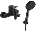 SAT Kád csaptelep SAT Cube Way fürdőkádas készlettel 150 mm fekete matt SATBSCU222CSET1 (SATBSCU222CSET1)