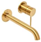 SAT Mosdó csaptelep SAT Aurum vakolat alatti résszel együtt csiszolt arany SATBAUR101BG (16353360231)