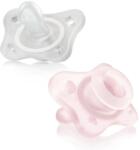 Chicco Suzetă Physio Mini Soft silicon complet 0-2m fetiță 2 buc (AGS73289.11)
