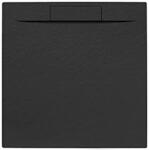 SAT Zuhanytálca négyzet SAT Fusion 90x90 cm öntött márvány Grafito SATFU9090G (HER9090GR)