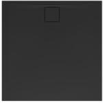 SAT Zuhanytálca négyzet SAT Vision 90x90 cm öntött márvány fekete SATSVVI90QC (MF90-26SM BLACK)