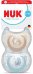 Nuk Силиконови залъгалки NUK - First Choice, с декорация Мечка & Водно конче, 0-6 m, 2 броя (10175378)