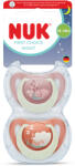 Nuk Силиконови залъгалки NUK - First Choice Night, с декорация Зайче & Овца, 18-36 m, 2 броя (10177256)