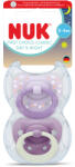 Nuk Силиконови залъгалки NUK - First Choice, Day & Night, За момиче, 0-6 m, 2 броя (10175397)