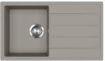 Evido Easy 45S gránit mosogató, 760 x 440 mm, platina (442068) - konyhanet