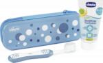 Chicco Fogkefe És Fogkrém Szett Tokban Always Smiling - Light Kék, 6m+ (CHIC-6593) (CHIC-6593)
