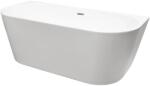 BALNEO Viva fal mellé szerelhető fűrdőkád 160x75 cm ovális fehér J0101010102-2 (J01010101022)