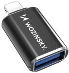 Wozinsky WALA-01 Lightning - USB-A OTG adapter - fekete - dellaprint