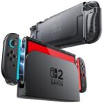 Supcase kristálytok Nintendo Switch 2-höz - átlátszó fekete