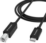 Wozinsky WKDDY2S USB-B - USB-C kábel 2m - fekete