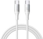 JOYROOM S-A28 Flash sorozat 60W USB-C - USB-C kábel 1m - Fehér