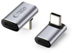Tech-Protect Ultraboost AA02 USB-C ferde adapter - szürke