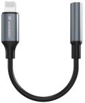 Wozinsky WALJ-01 Lightning adapter - 3, 5 mm-es mini jack - fekete
