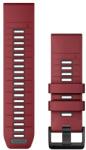 Garmin Óraszíj 26 mm bordó/grafit szilikon (QuickFit)