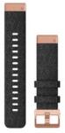 Garmin Óraszíj 20 mm nylon fekete nylon, Rose Gold csat (QuickFit) Fenix 6S
