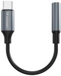 Wozinsky WACM-01 USB-C Adapter - 3, 5 mm-es Mini Jack - Fekete