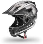 ROCKBROS TT-32SBTG-S gyermek kerékpáros sisak levehető állvédővel, S méret - szürke