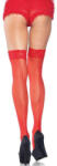 Leg Avenue Stocking With Back Seam Lace Top Red Plus Size