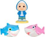 Jazwares Cocomelon spriccelő fürdőjáték, JJ és 2 cápa (CMW0029)